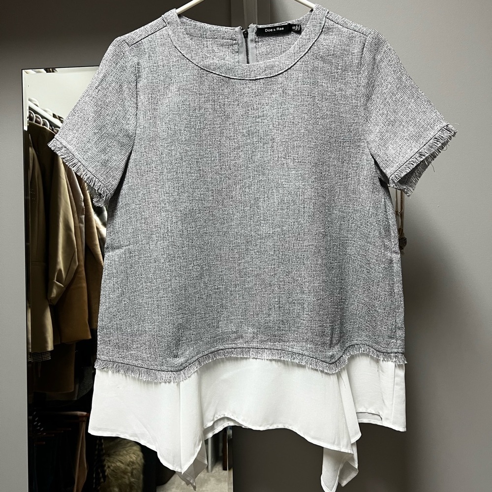 Gray blouse